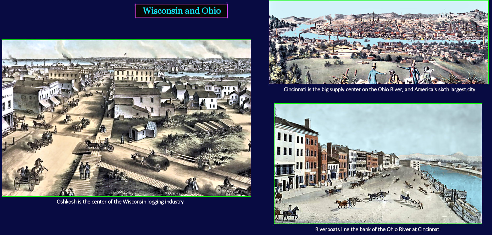 Wisconsin and Ohio, 1850